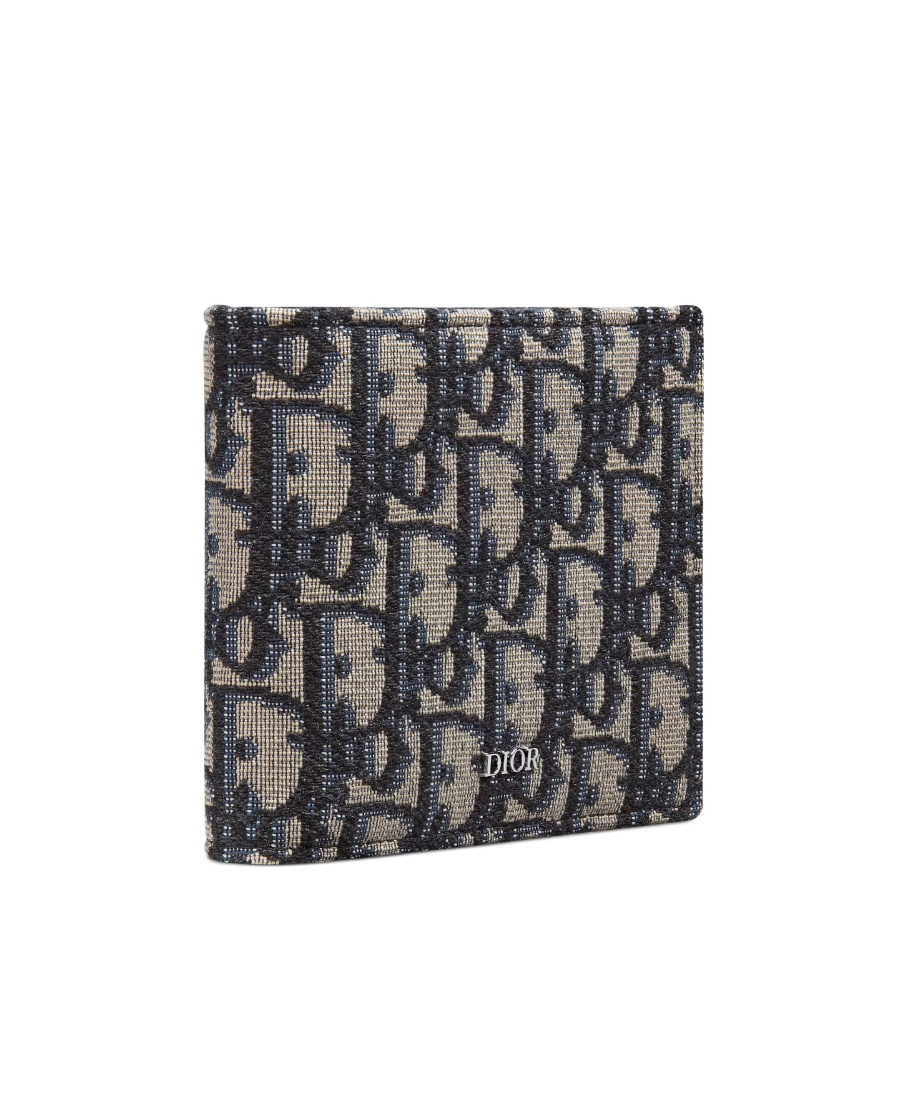 Dior Compact Wallet In Black