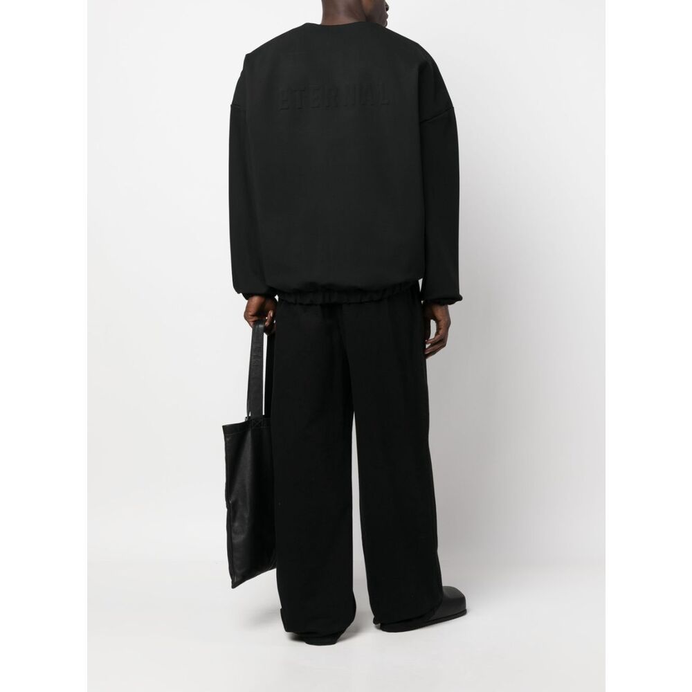 Fear Of God Crewneck Long-sleeved Sweatshirt In Black