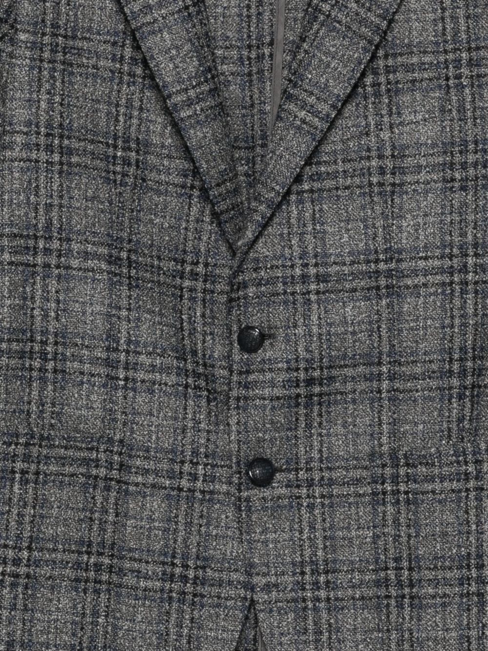 Tagliatore Plaid Tailored Jacket With Notch Lapels In Gray