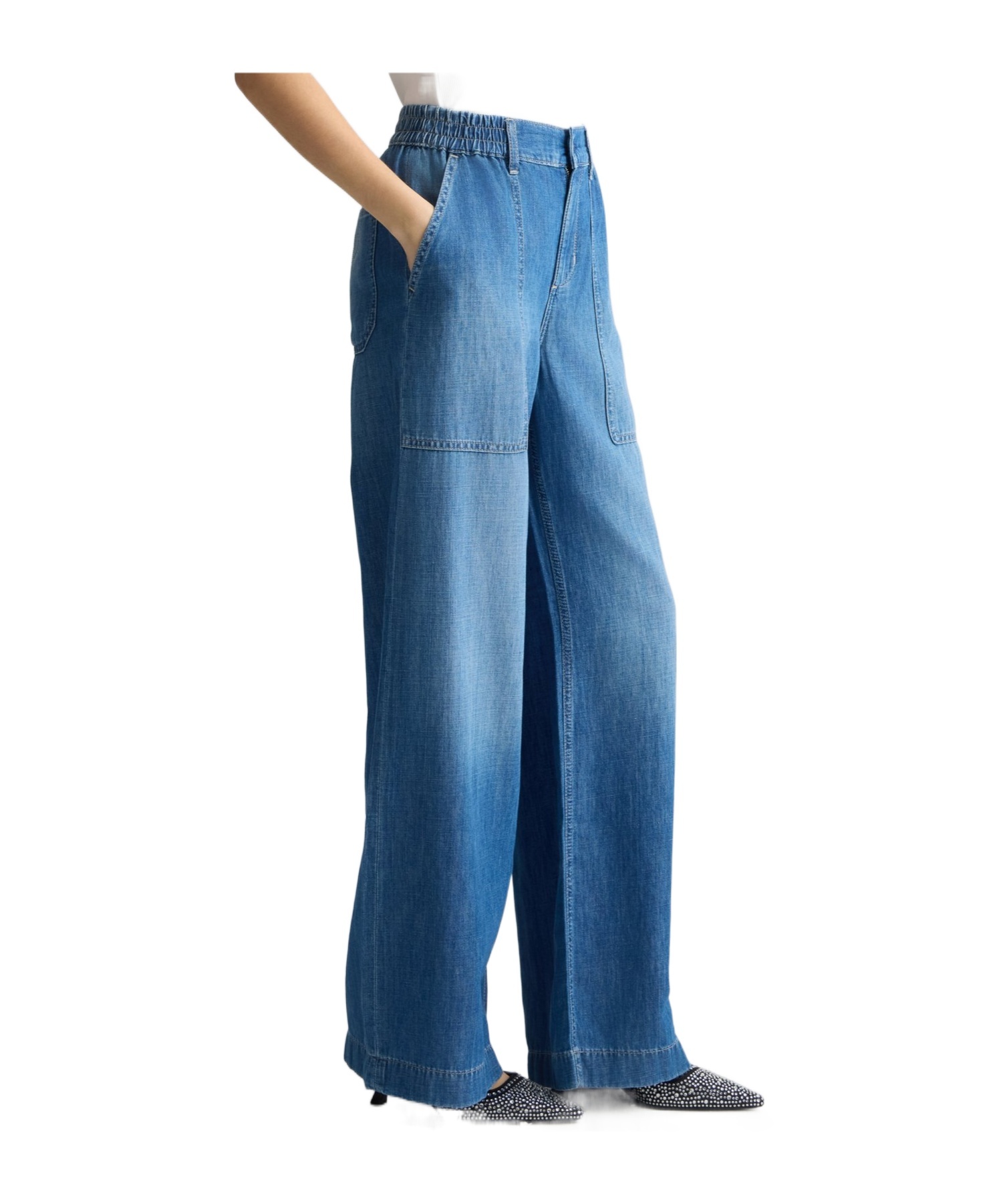 Liu •jo Liu Jo Flared Denim Trousers In Blue