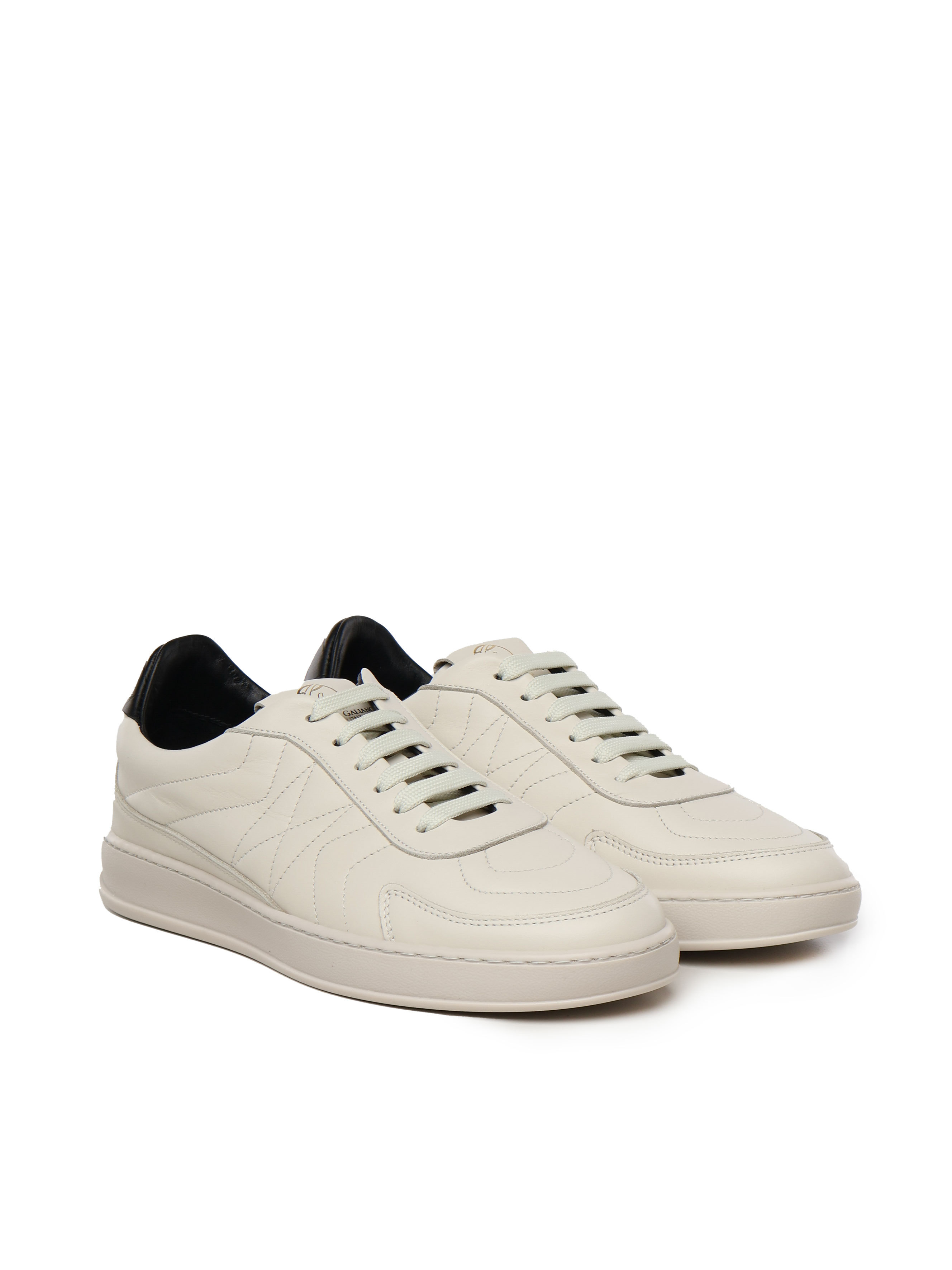 Giuliano Galiano Round Head Low-cut Sneakers In Nude