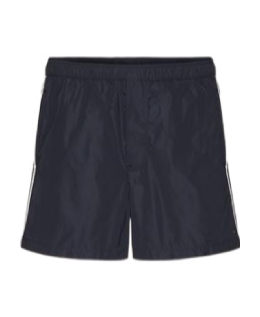 Valentino Garavani Nylon Bermuda Shorts In Black