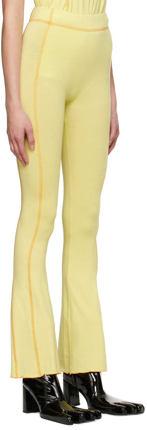 Avavav Elastic Waist Casual Pants In Nude
