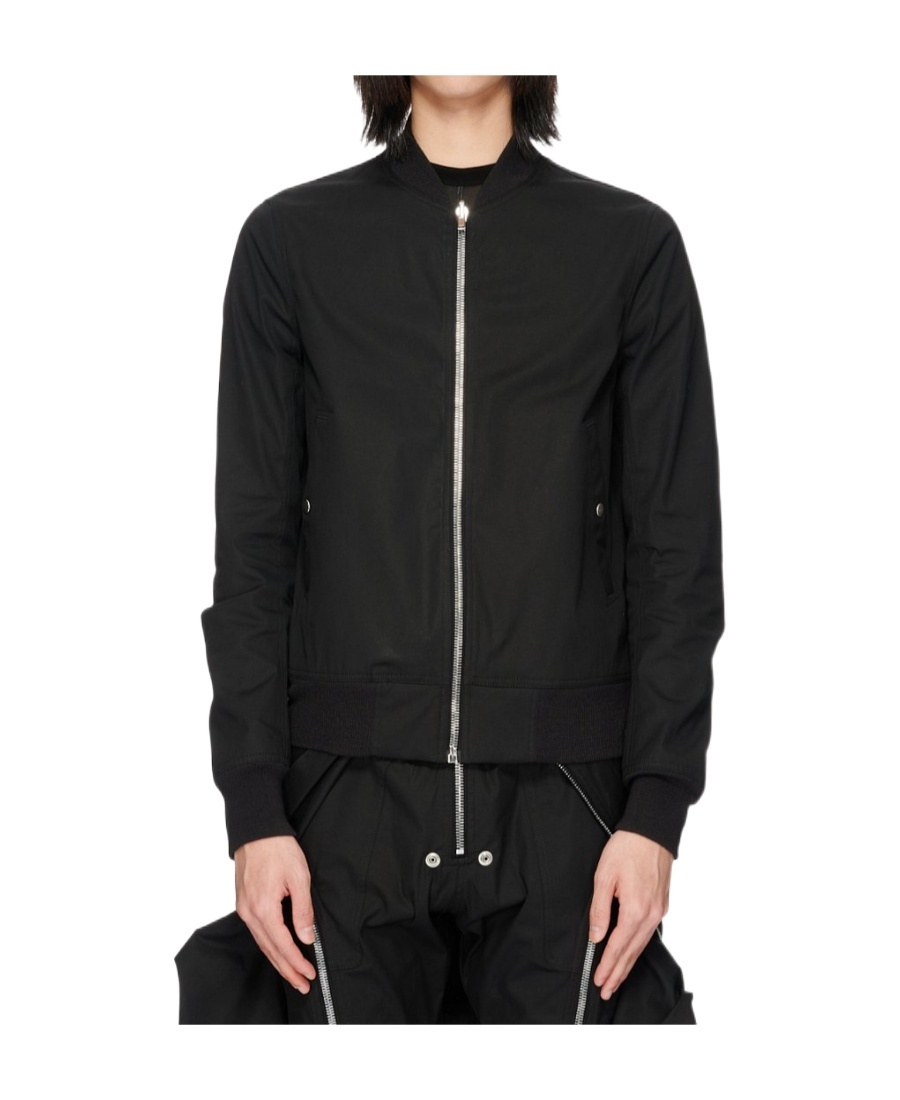Rick Owens Zip-up Long-sleeved Reversible Jacket In Black