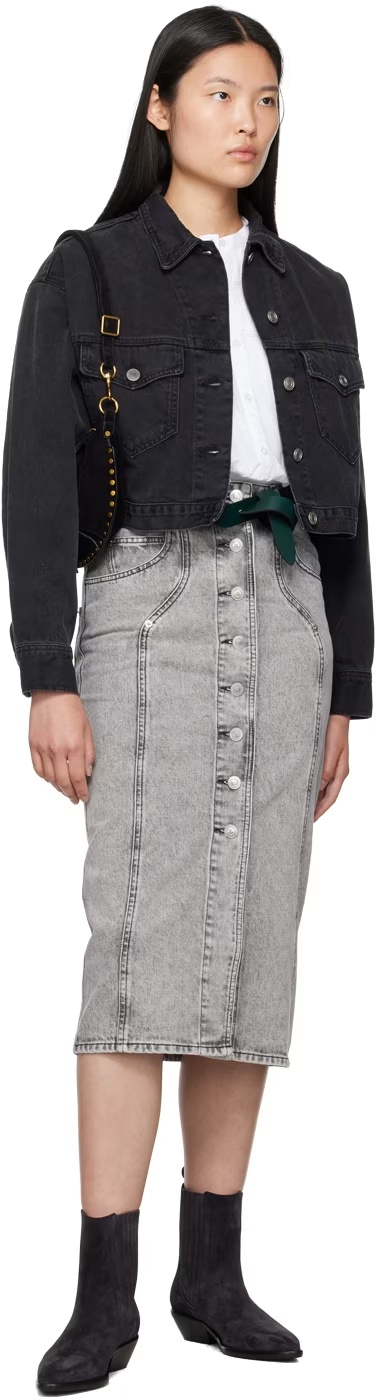 ISABEL MARANT ÉTOILE TADIA LAPEL DENIM JACKET
