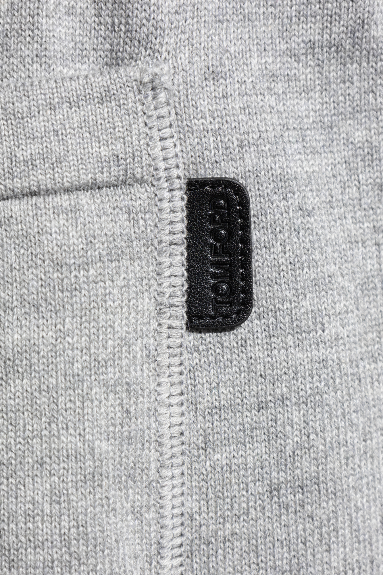 Tom Ford Logo-patch Track Pants In Gray