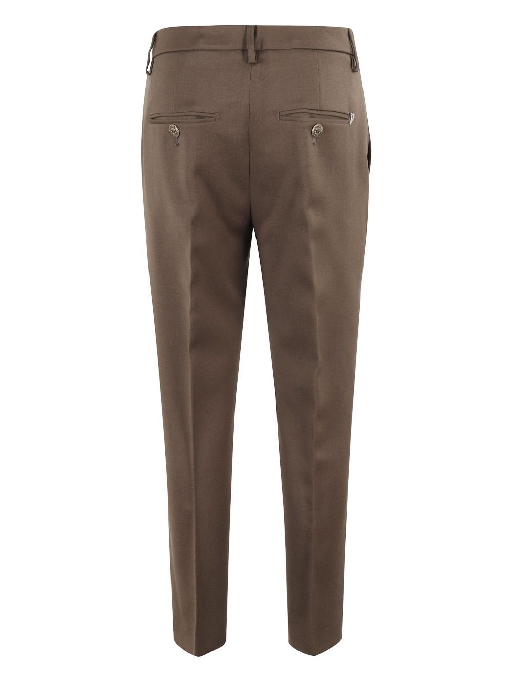Dondup Nima Button-fastening Trousers In Brown