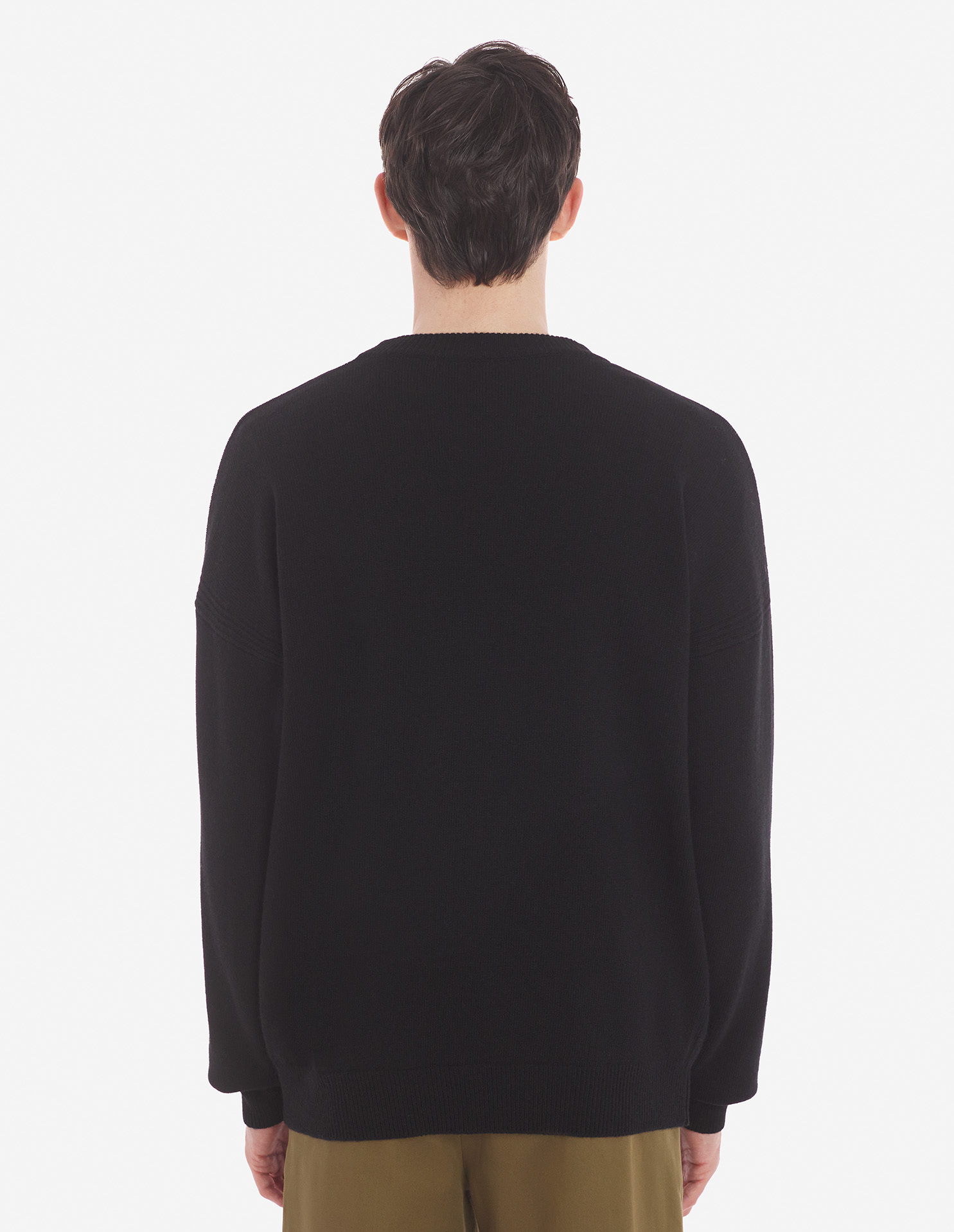 Shop Maison Kitsuné Fox Head Wool Jumper In Black