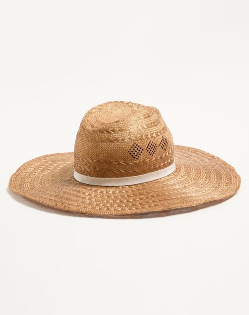Valentino Vlogo Holiday Straw Hat