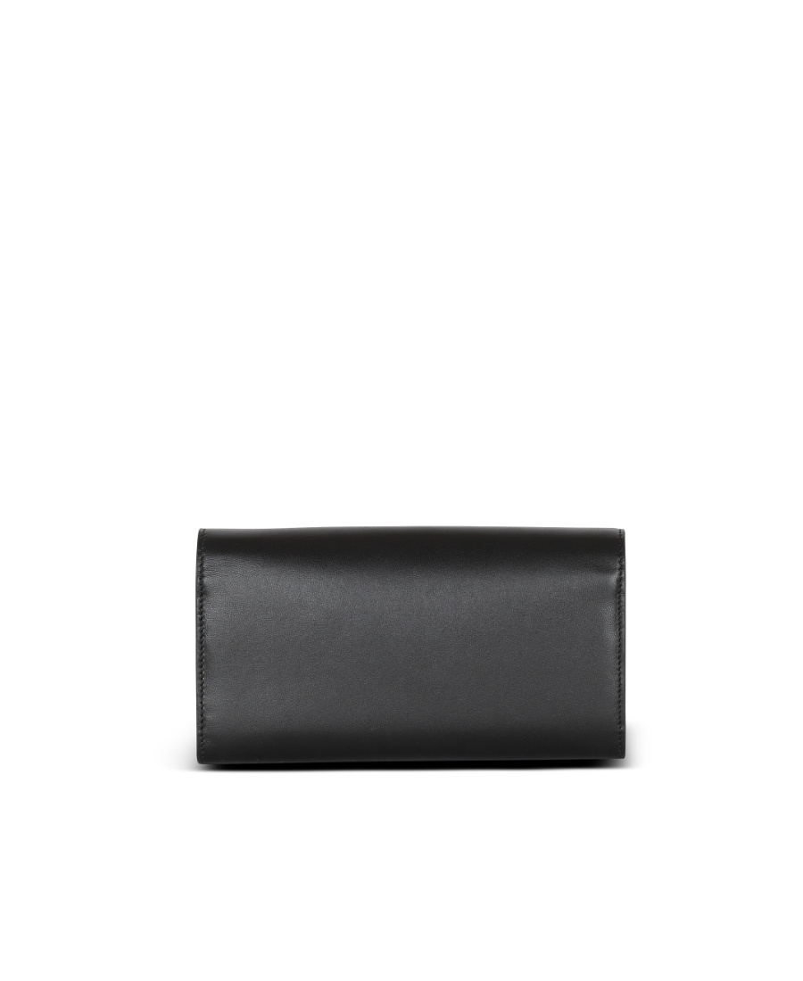 Balmain B-buzz Leather Wallet In Black