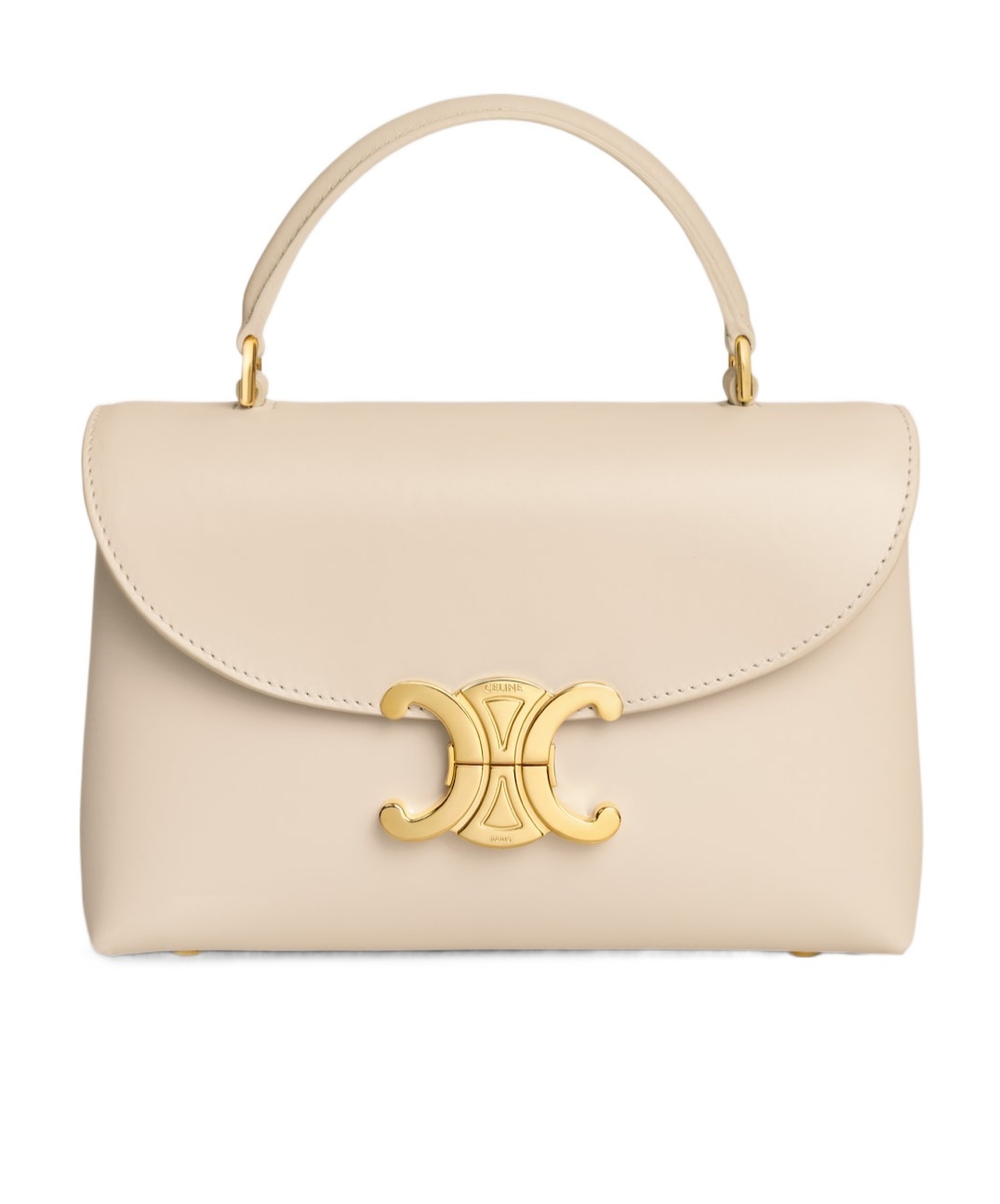 Celine Teen Nino Bag In Smooth Satinated Calfskin In White