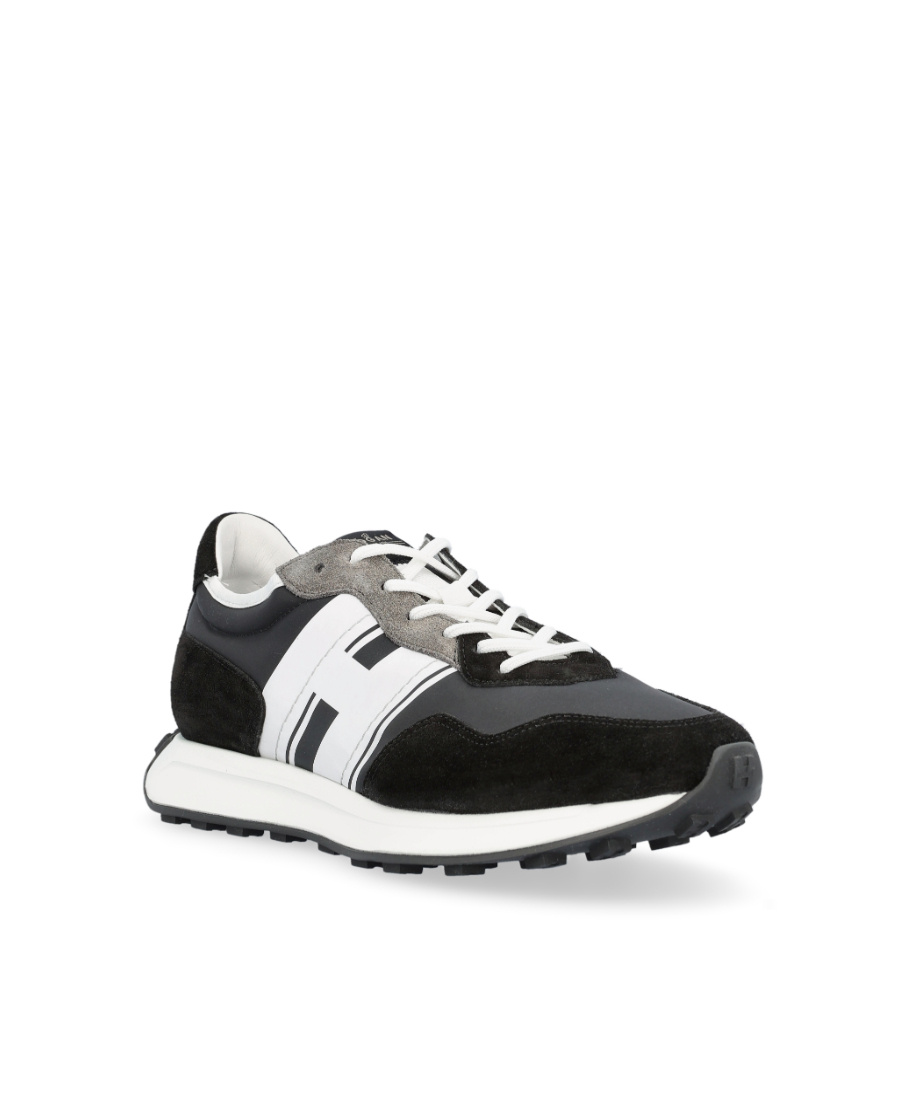 Hogan Low-top Sneakers H601 Suede In Black