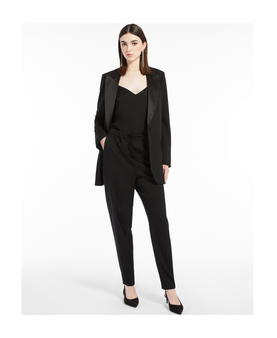 Max Mara Wool Suit Jacket In Black