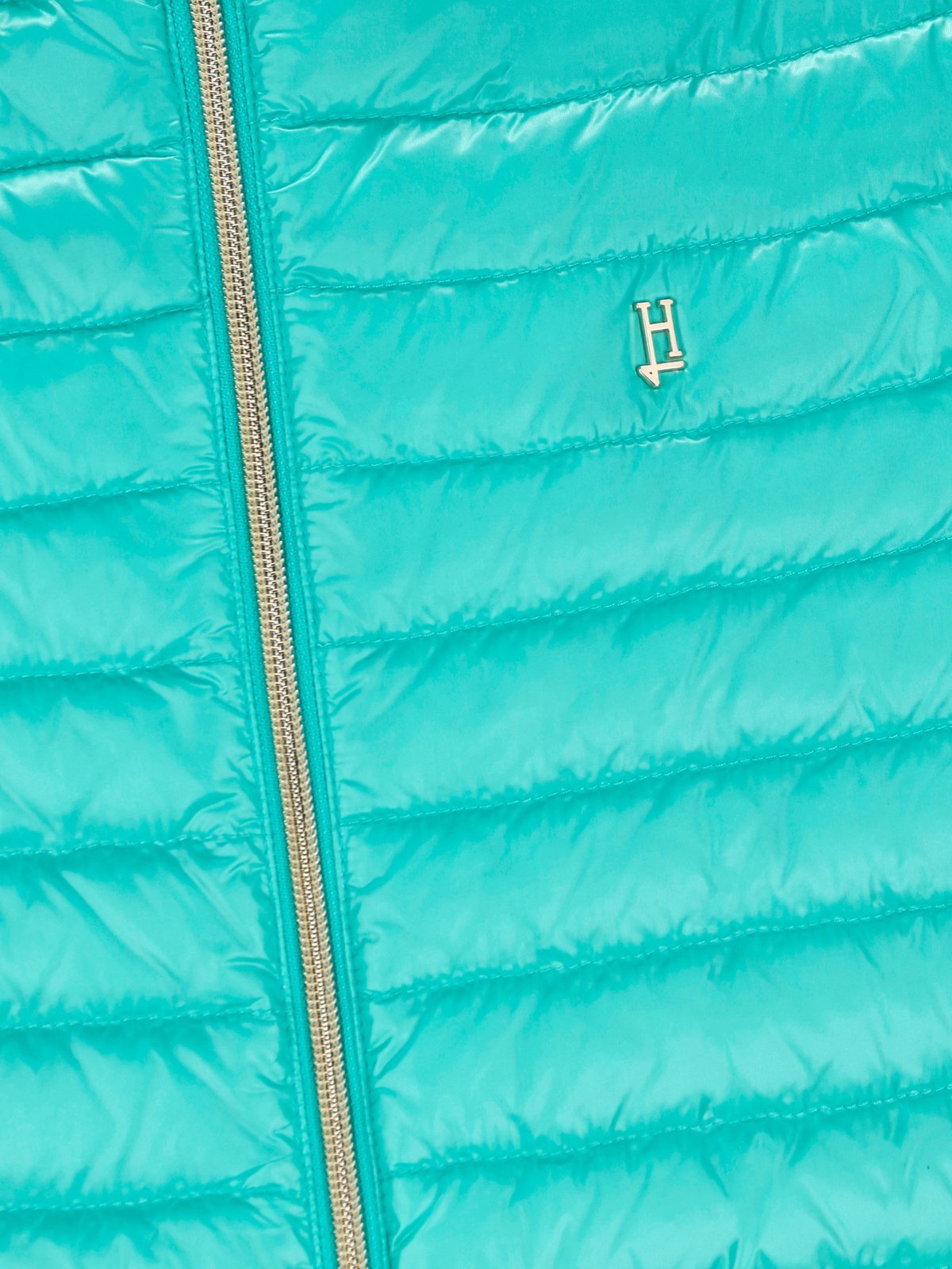 Herno Kids Logo Plaque Padded Jacket In Green