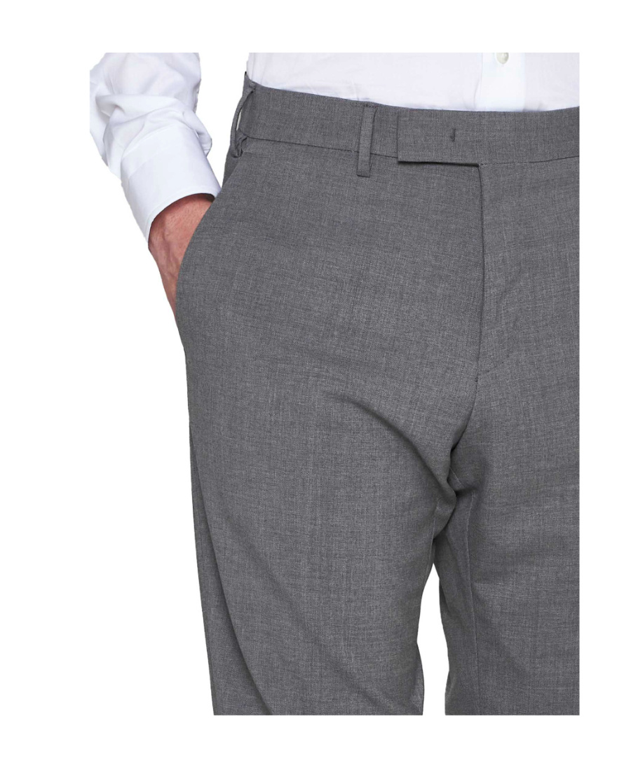 Pt Torino Cropped Tailored Trousers In Black