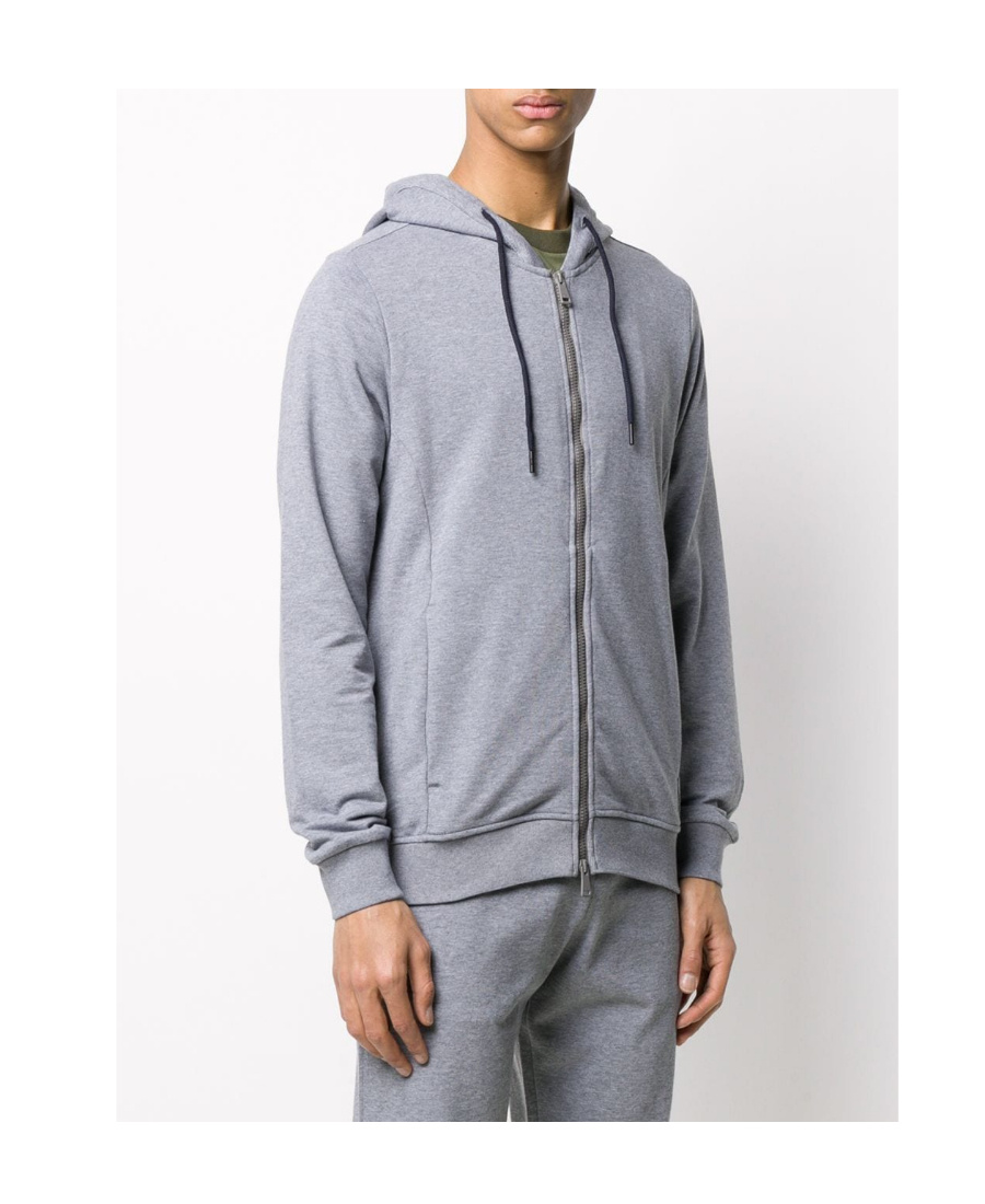 Paul & Shark Drawstring Hoodie In Gray