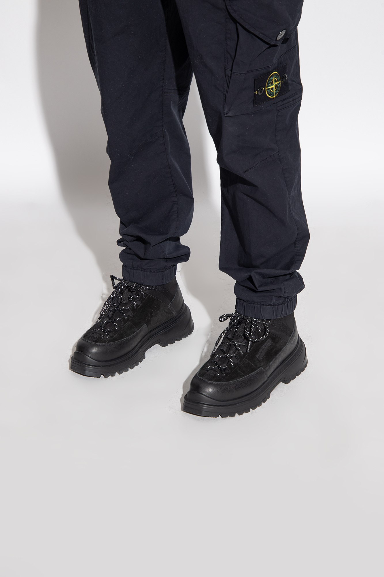 Canada Goose Lace-up Boots In Black