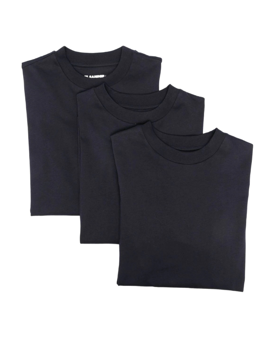 Jil Sander Logo-patch Long-sleeve Top In Black