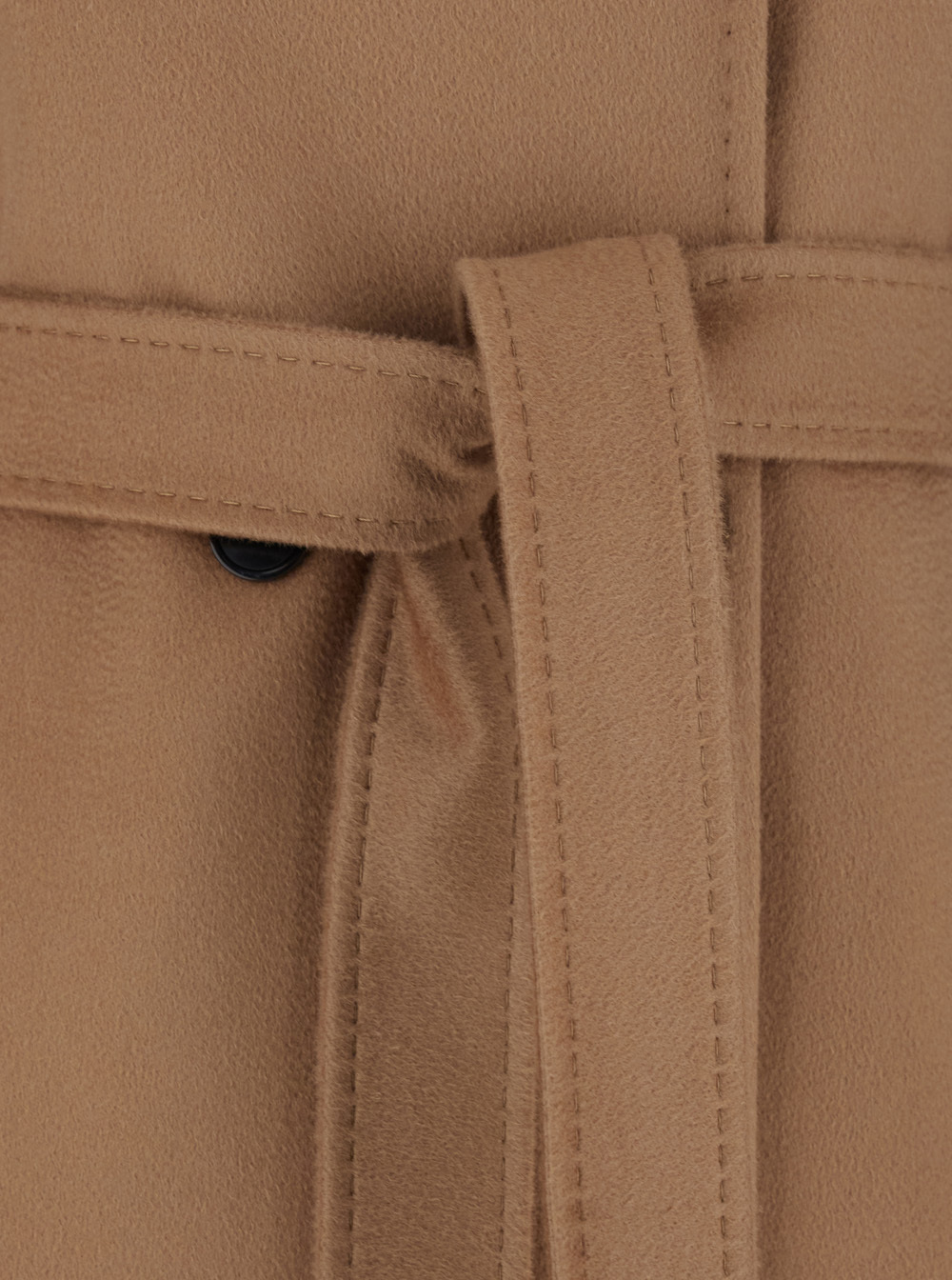 Max Mara Studio Bcollag Belted Coat In Sand