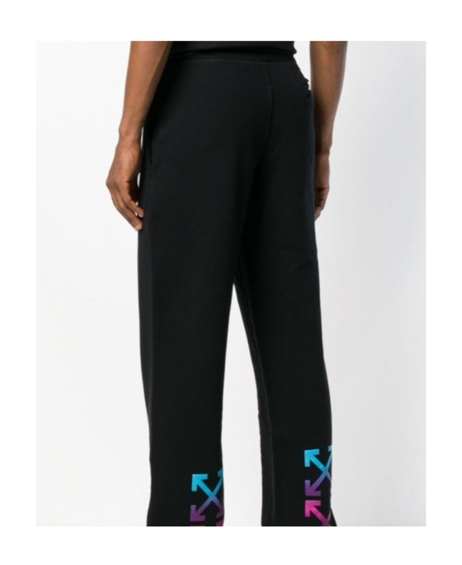 Off-white Arrows-print Drawstring Track Pants In Black