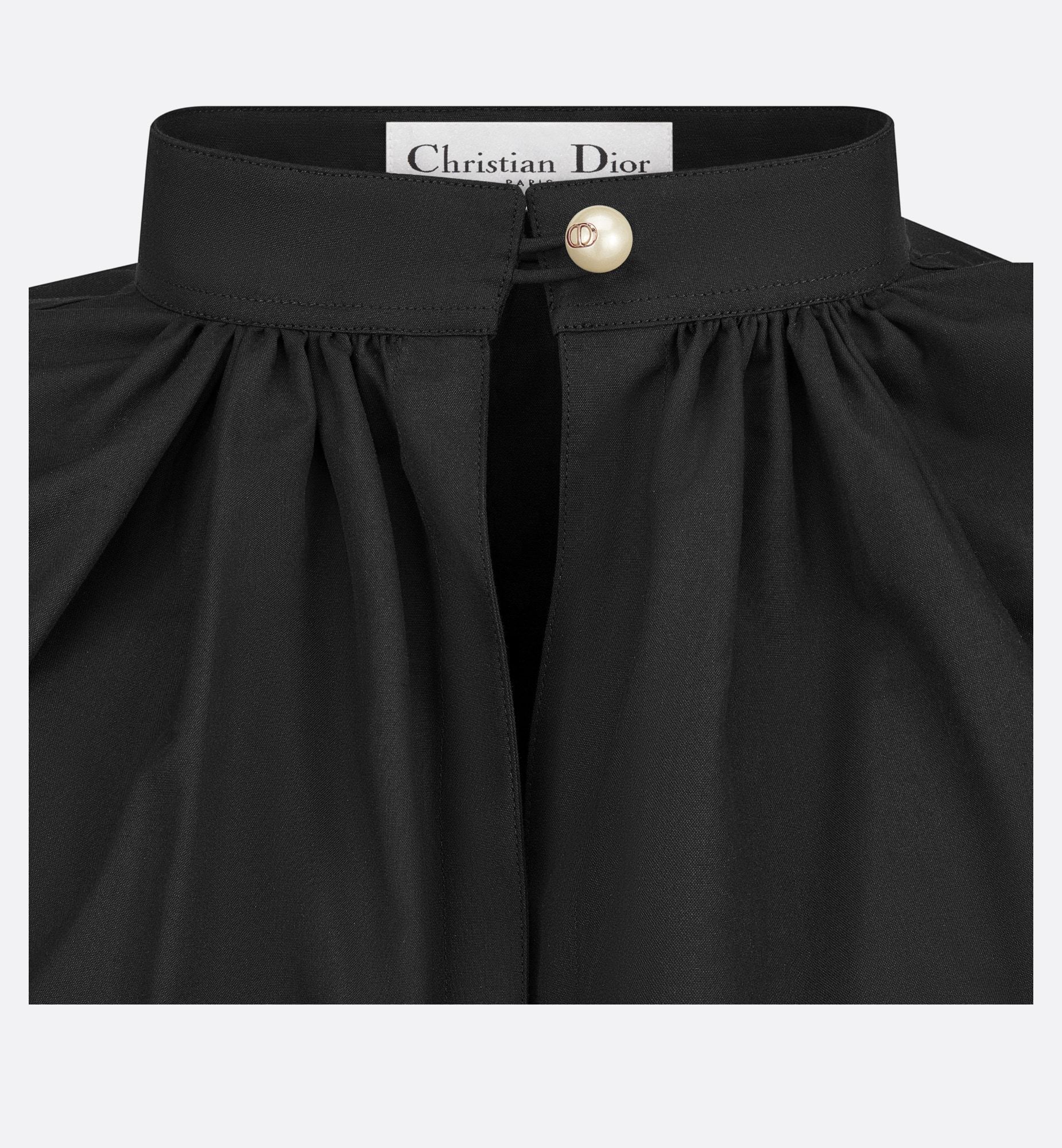 Dior Little Bee Embroidered Shirt In Black