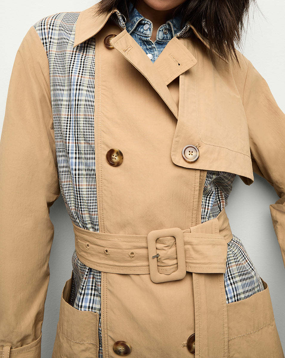 Veronica Beard Long-sleeved Windbreaker In Nude