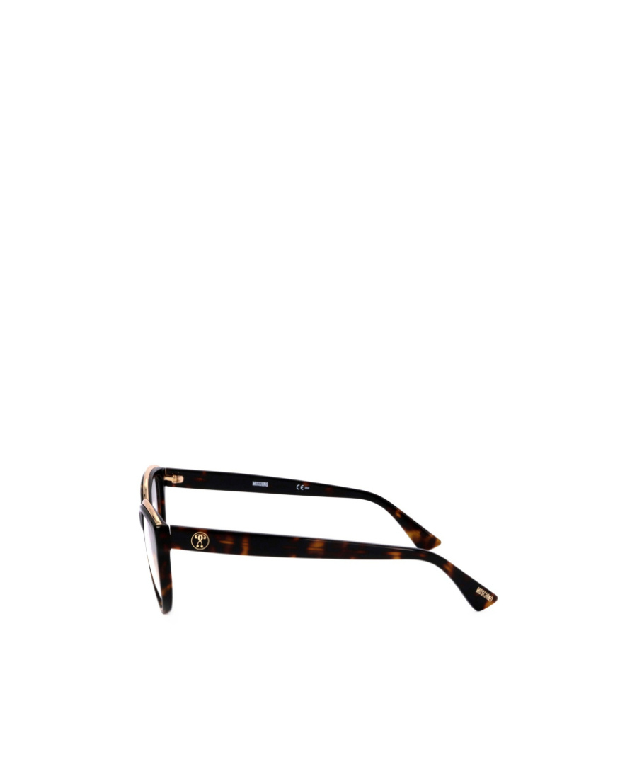 Moschino Logo Flat Mirror In Black