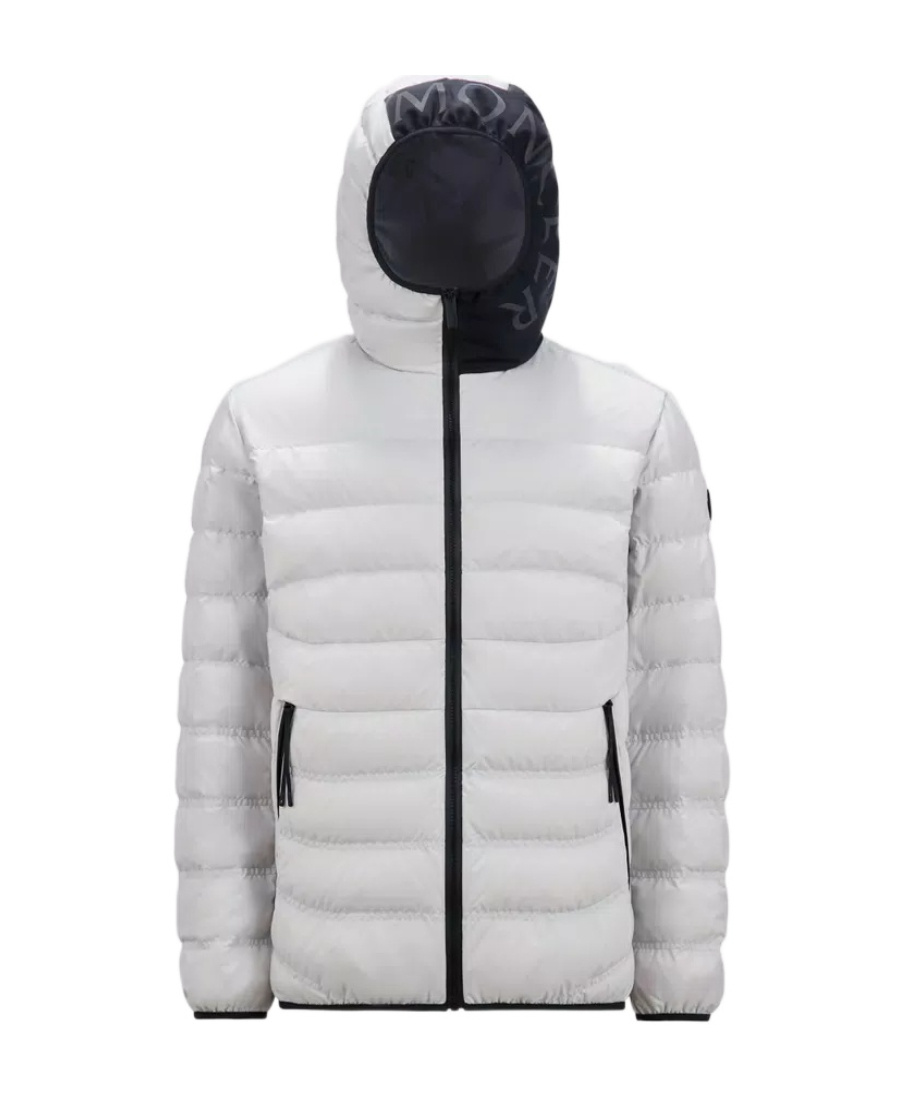 Moncler Vernasca Hooded Down Jacket In Gray