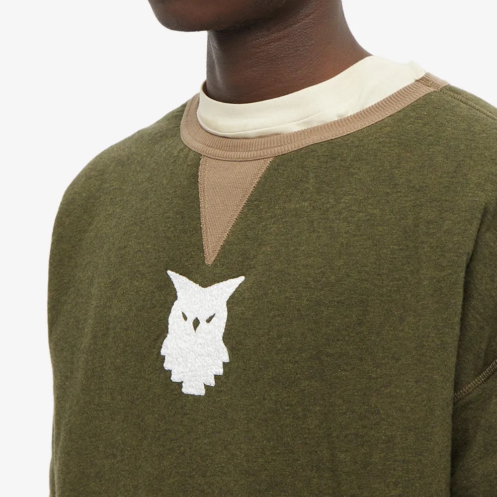 Maison Margiela Bird-patch Sweatshirt In Green