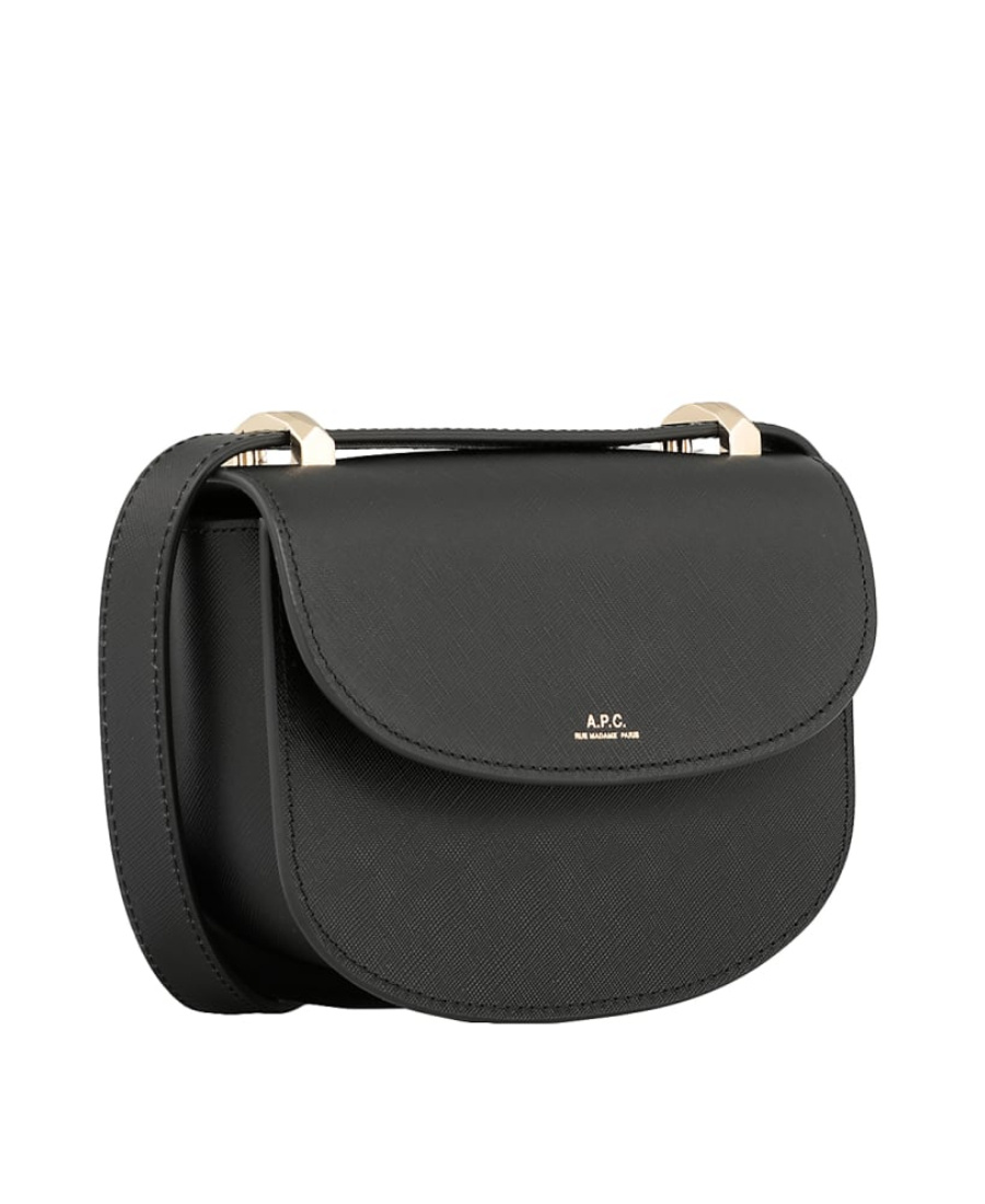 Apc Structured Mini Shoulder Bag With Adjustable Strap In Black