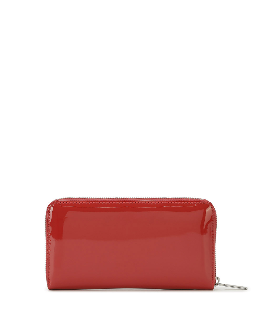 Armani Jeans Zipper Wallet In Red
