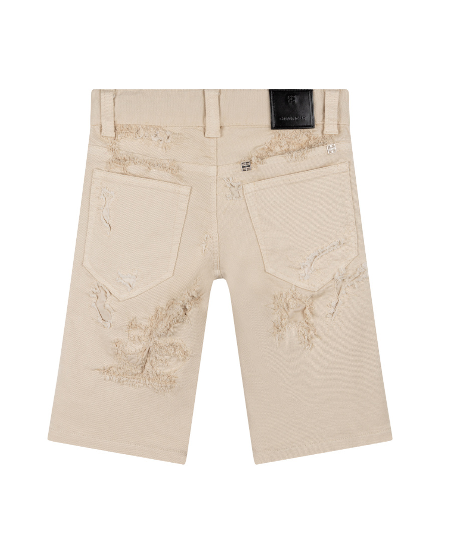 Givenchy Logo Shorts In Nude