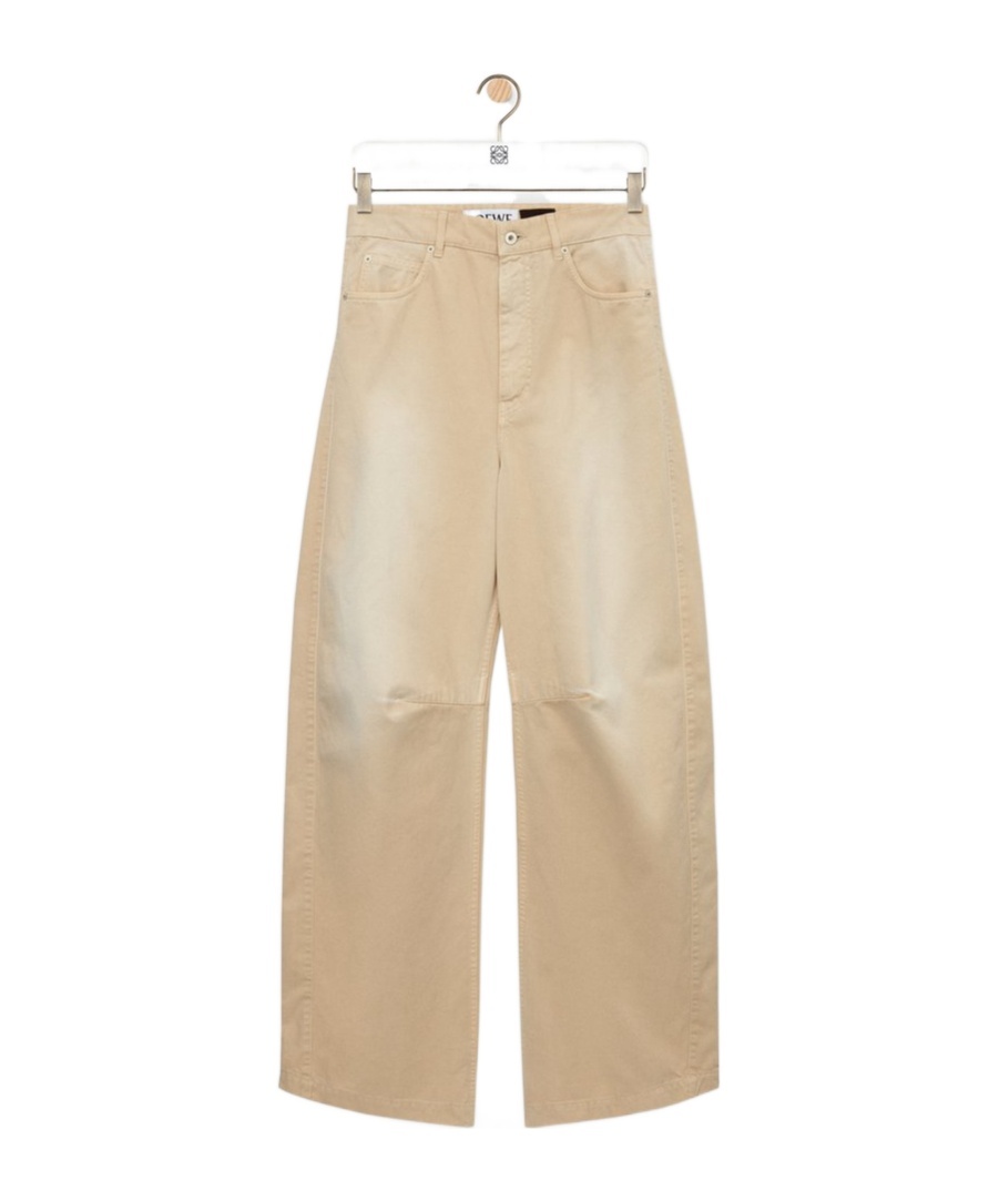Loewe Belt Loop Casual Pants In Light Beige