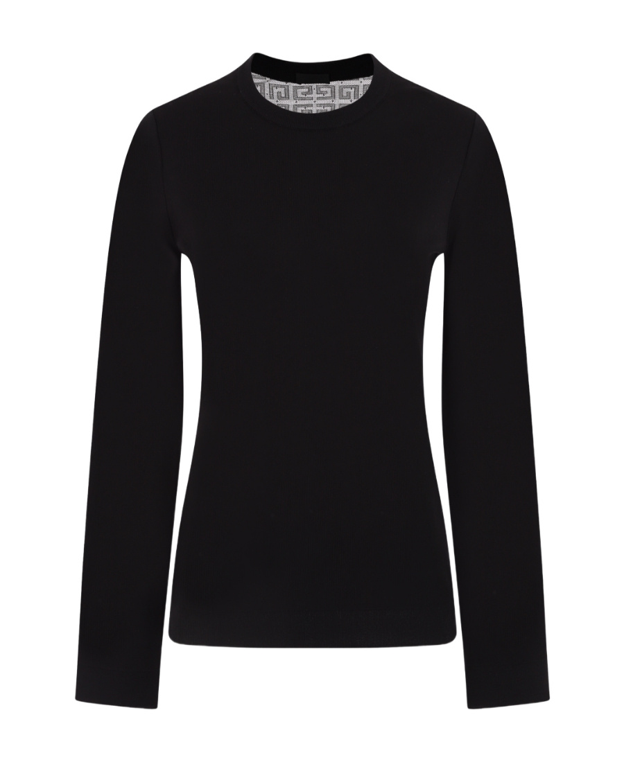 Givenchy T-shirt With Round Neck And Long Sleeves In Black