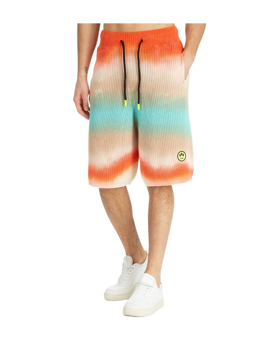 Barrow Cotton Bermuda Shorts In Nude