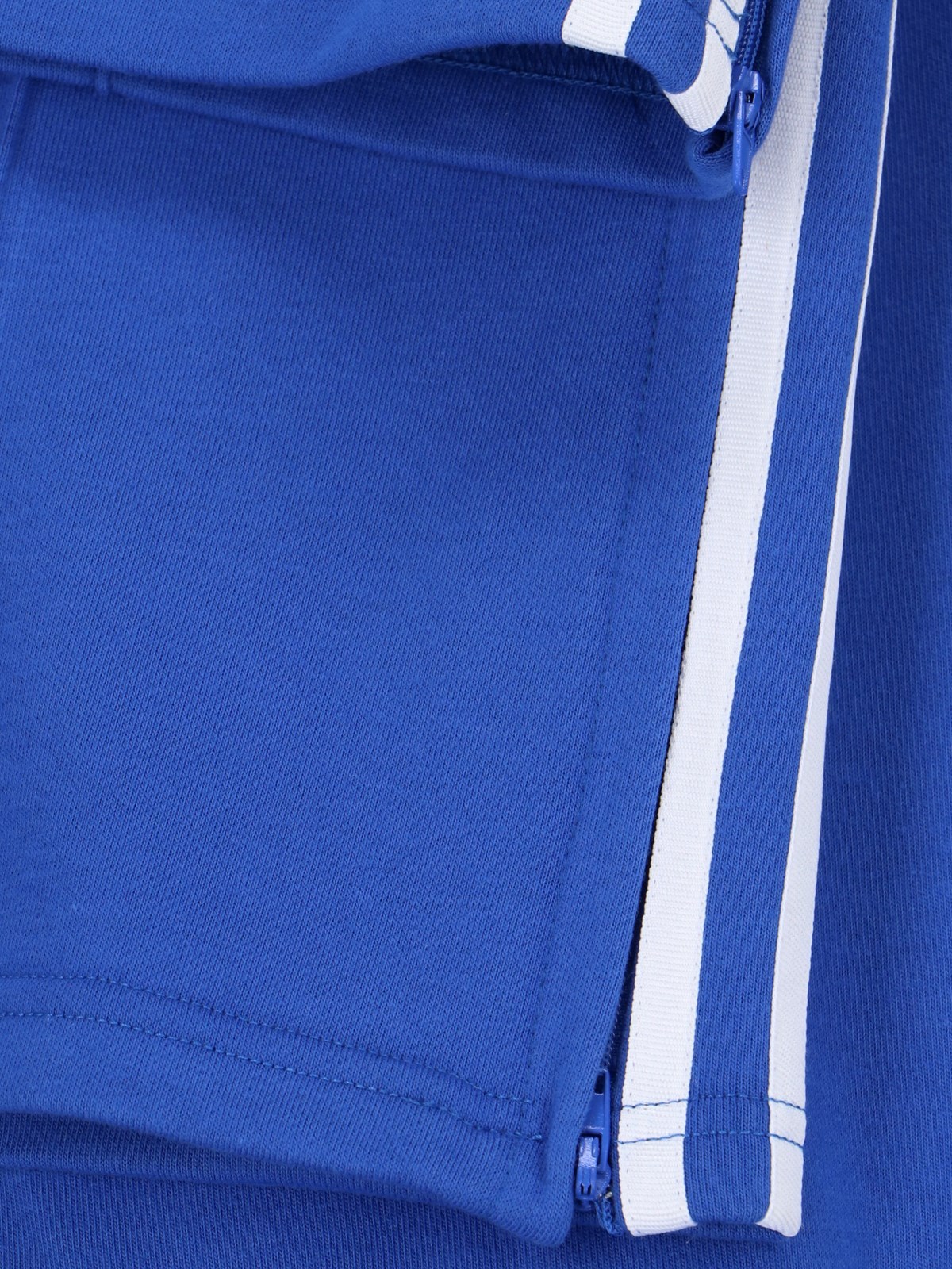Shop P.a.r.o.s.h Side Striped Logo Casual Pants In Blue