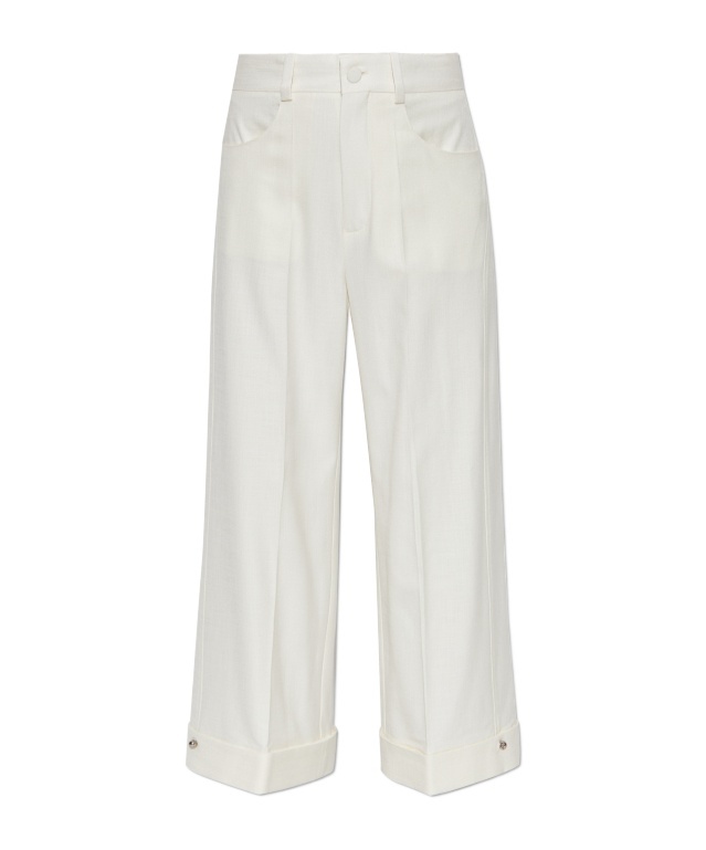 Shop Aeron Jeera Kick-flare Trousers In White
