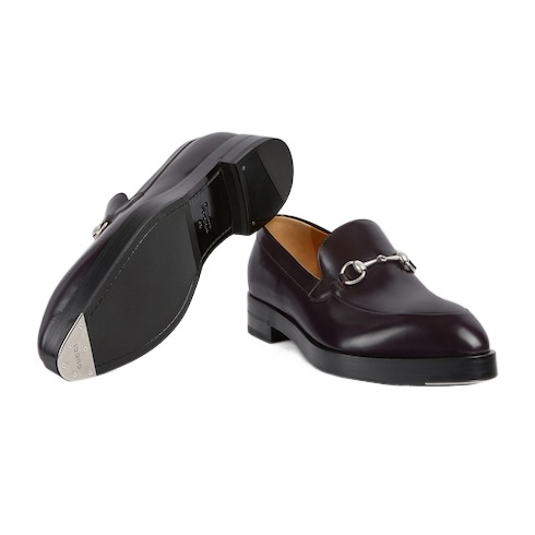 Gucci Men's Loafer With Horsebit In Dark Brown
