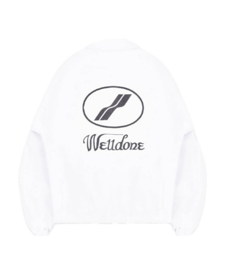 We11 Done Logo Casual Jacket In White