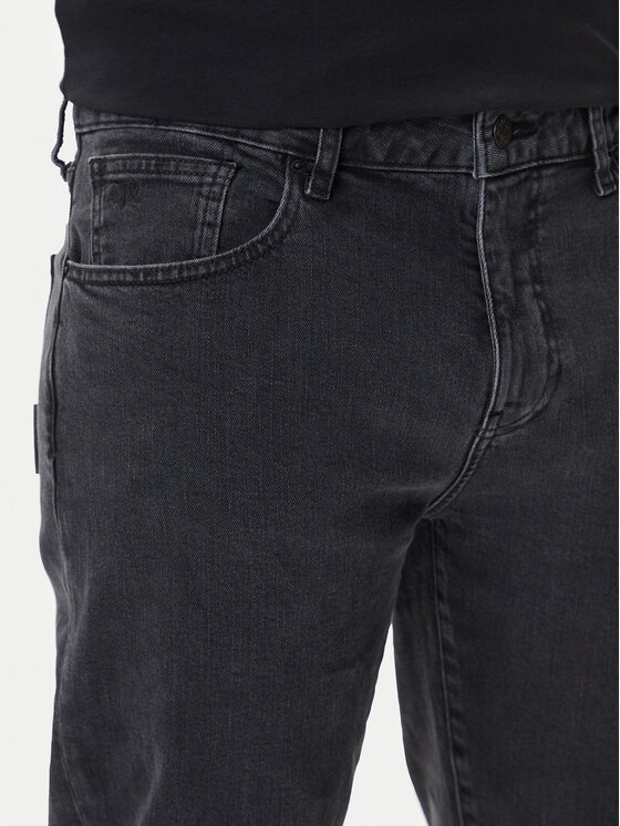 Armani Exchange Belt Loop Jeans In Black