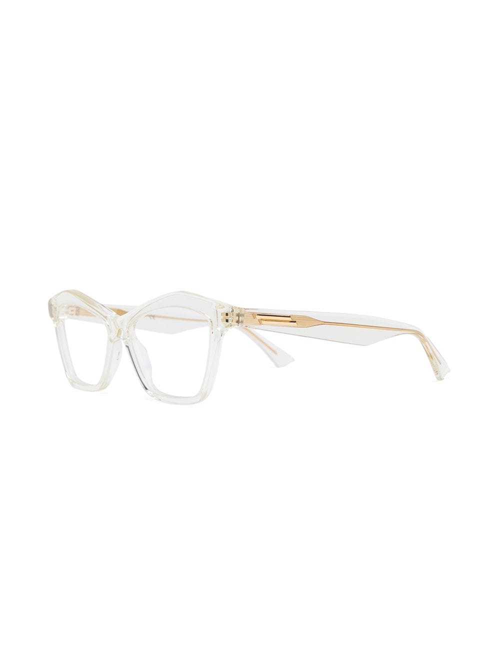 Bottega Veneta Cat-eye Clear Glasses In White