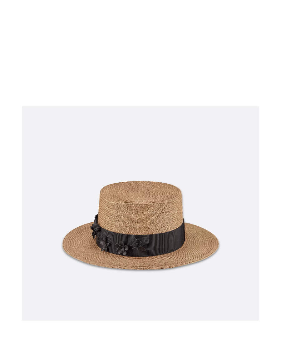 Dior Odeo Narrow Brimmed Hat In Black