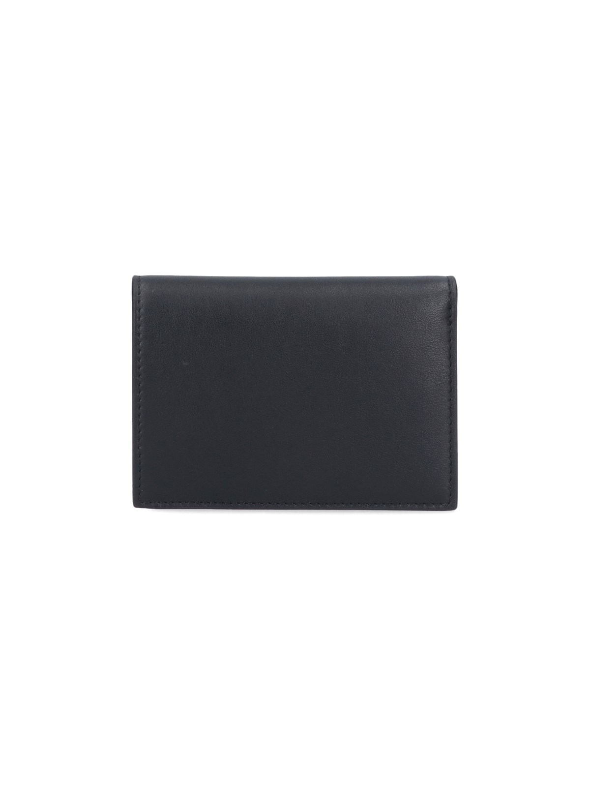 Off-white Slogan Leather Card Holder In Black