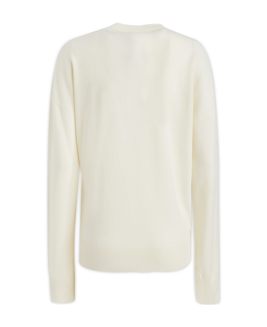 JW ANDERSON JW ANDERSON LOGO INTARSIA KNIT CRENWECK JUMPER