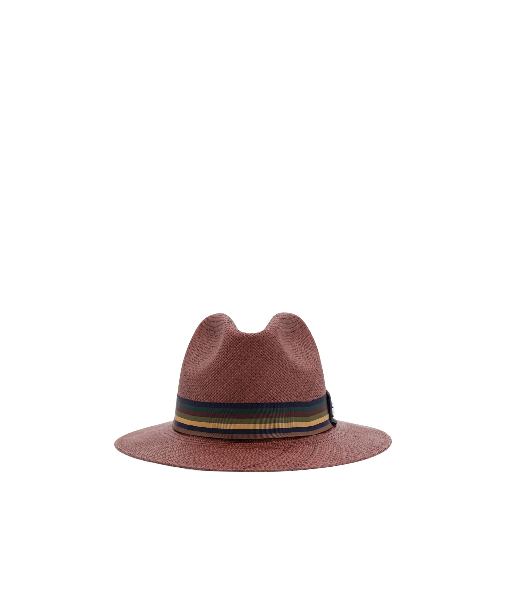 Max Mara Rodesia Straw Panama Hat In Red
