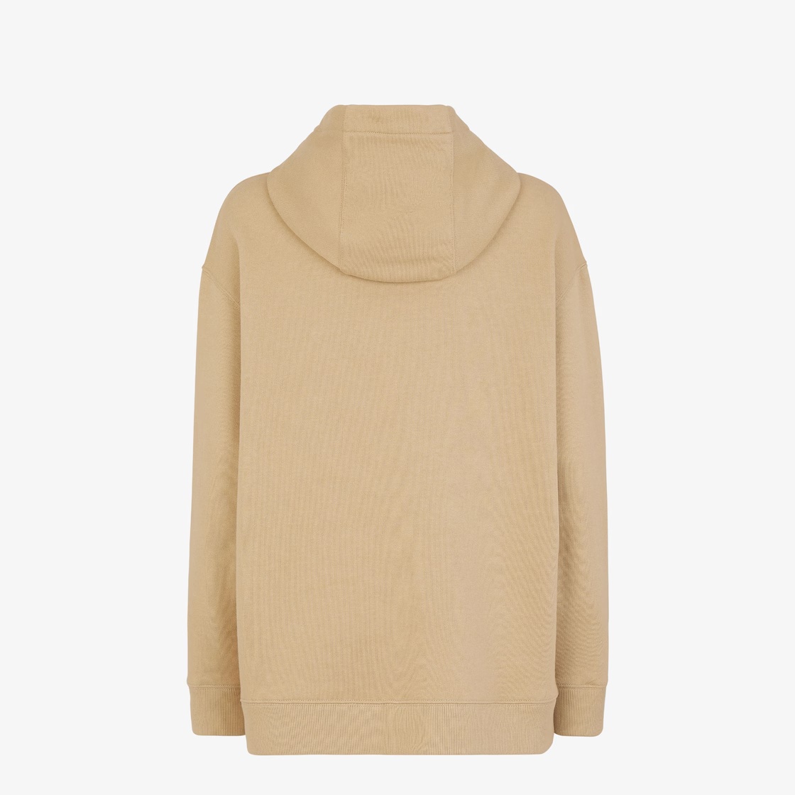 Fendi Beige Regular Fit Hoodie In Nude