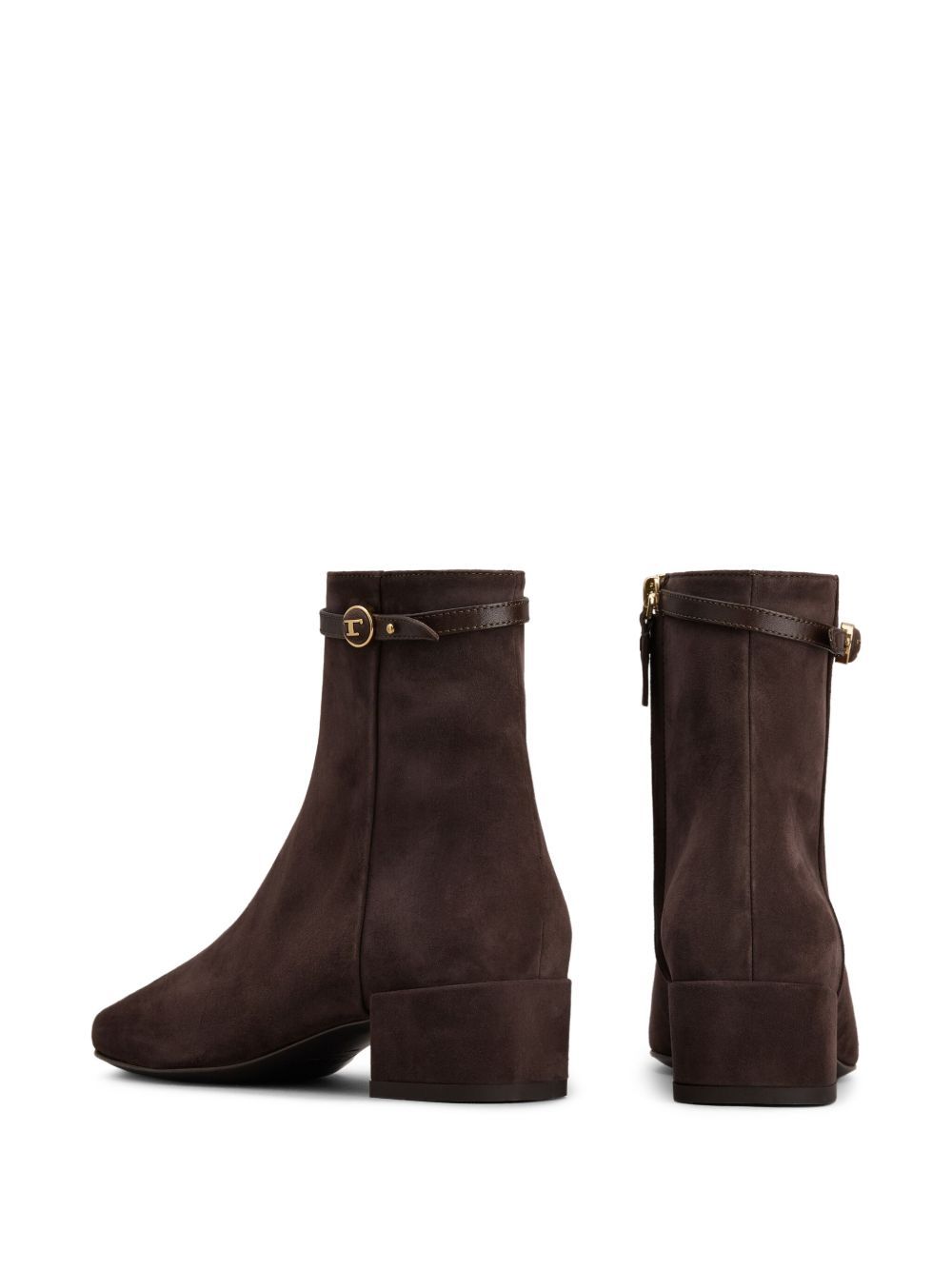 Tod's Ankle Boots In Suede In Brown