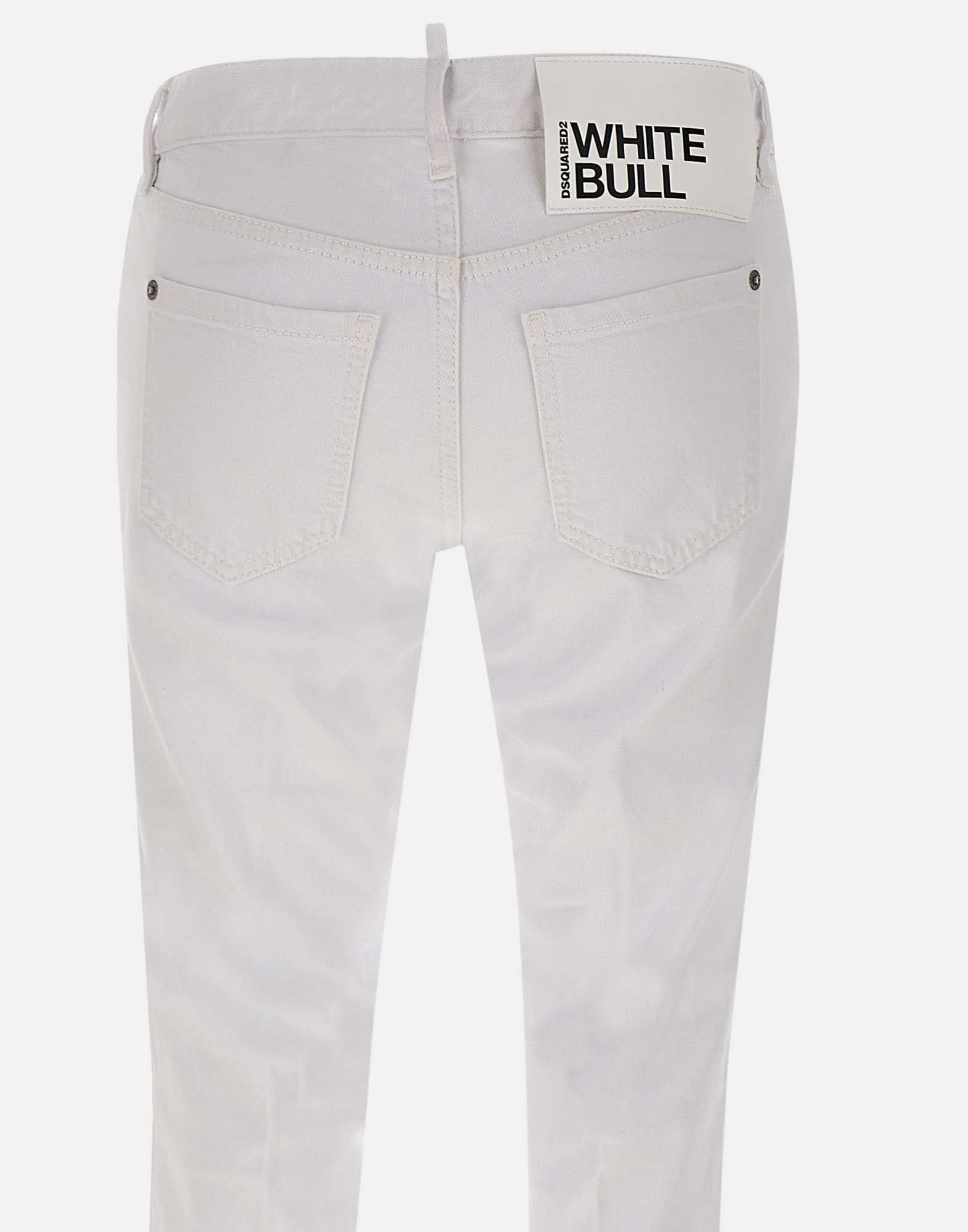 Dsquared2 Mid-rise Flared Jeans In White