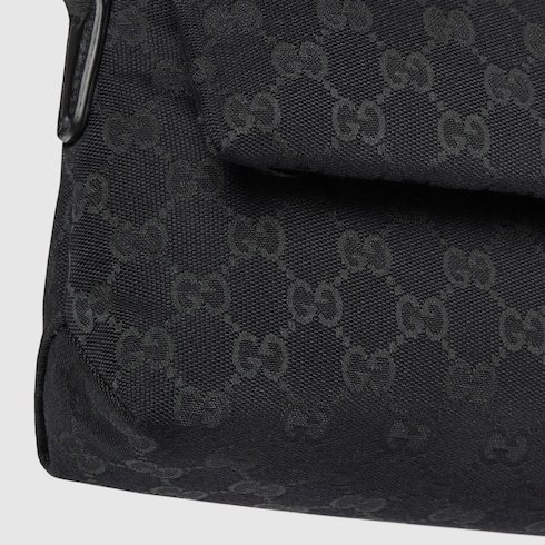 Gucci Ribbon Small Gg Cross-body Bag In Black