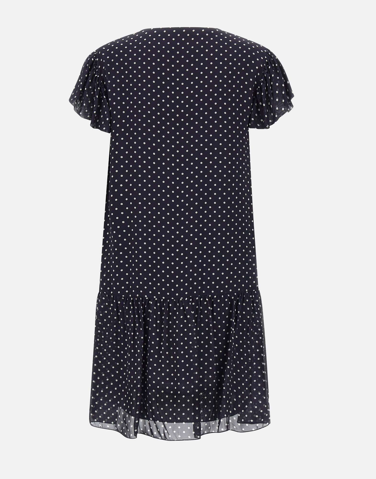 Kaos Polka Dot Viscose Crepe Dress